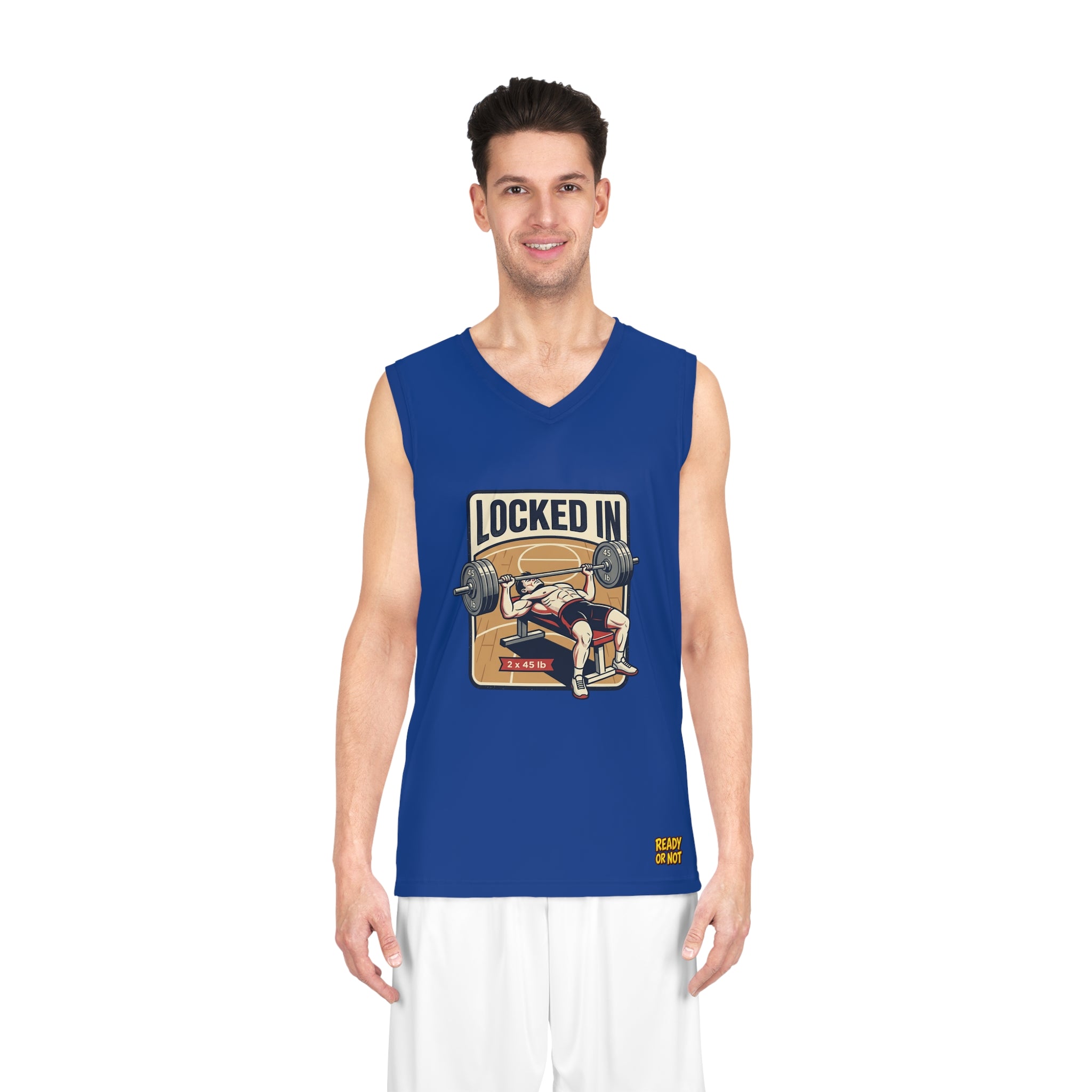 Locked In Basketball Jersey — 'Stay Locked In' Performance Tank