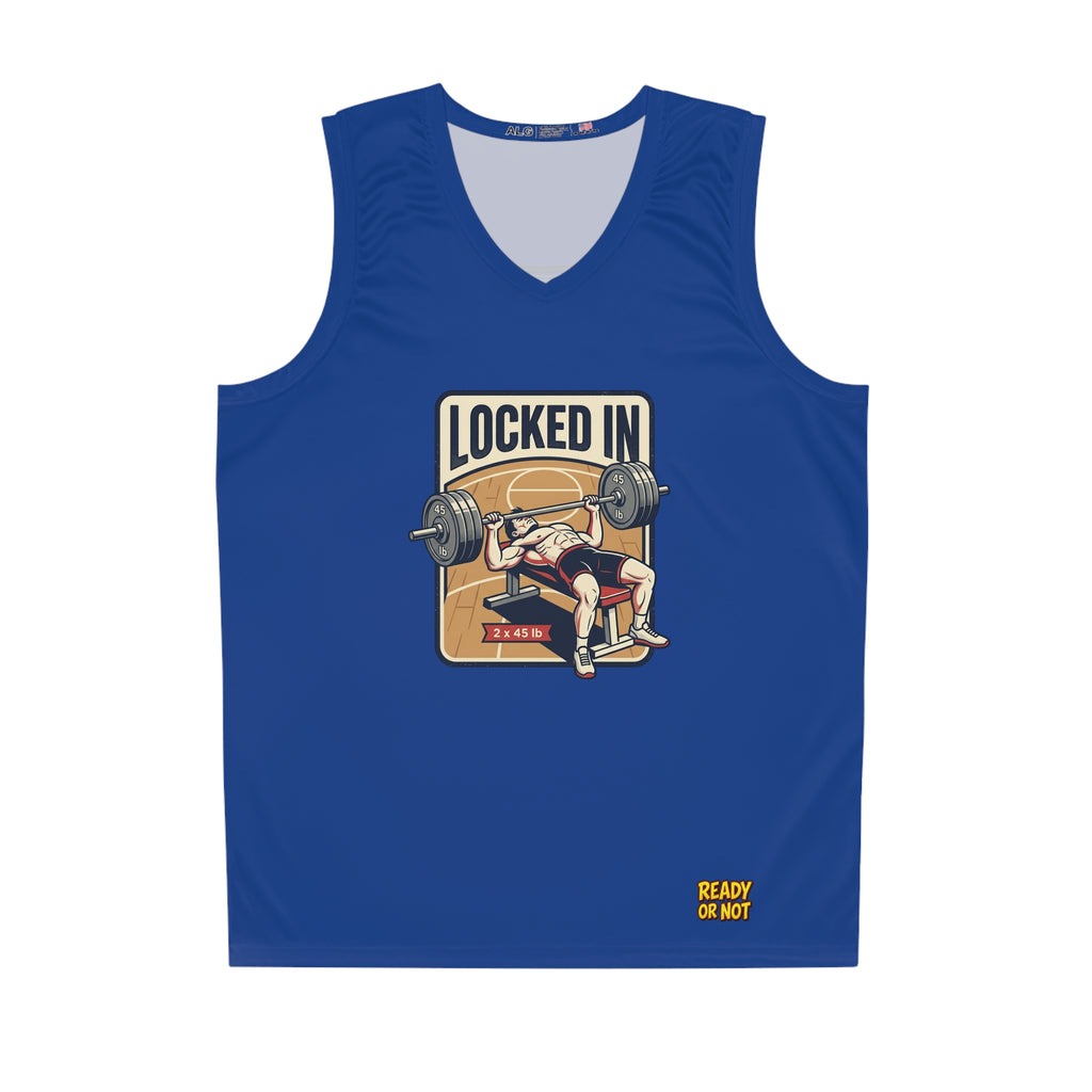 Locked In Basketball Jersey — 'Stay Locked In' Performance Tank